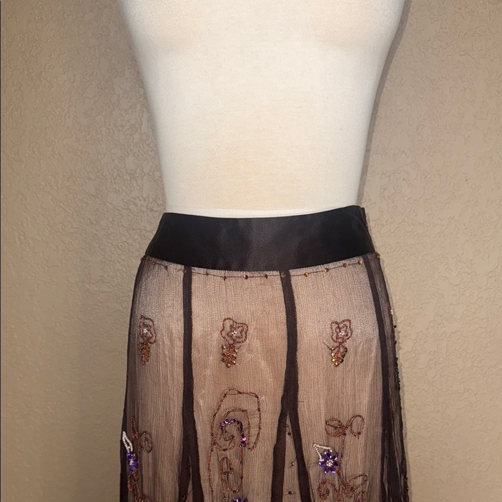Gorgeous J. Peterman Co Embellished Skirt NWOT - Picture 11 of 16